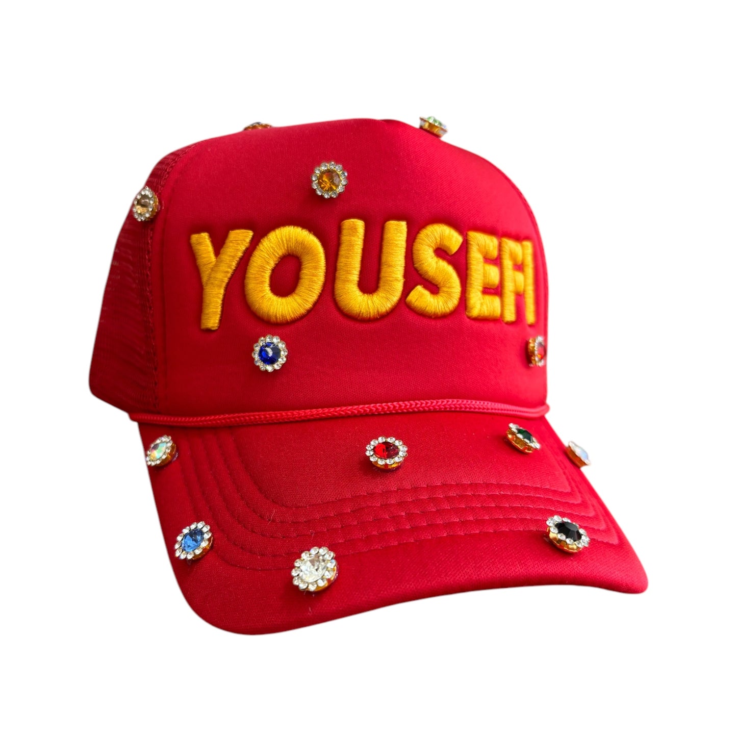 YOUSEFI CRYSTAL TRUCKER HAT