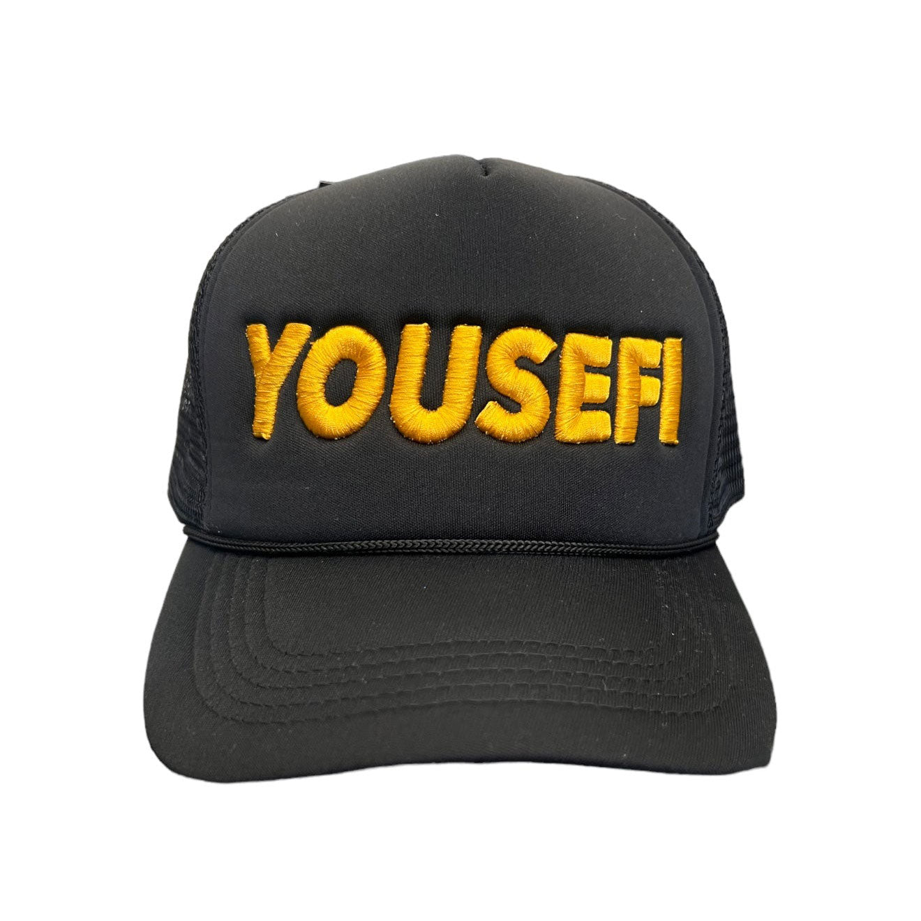 YOUSEFI BLACK/YELLOW PUFF CAP