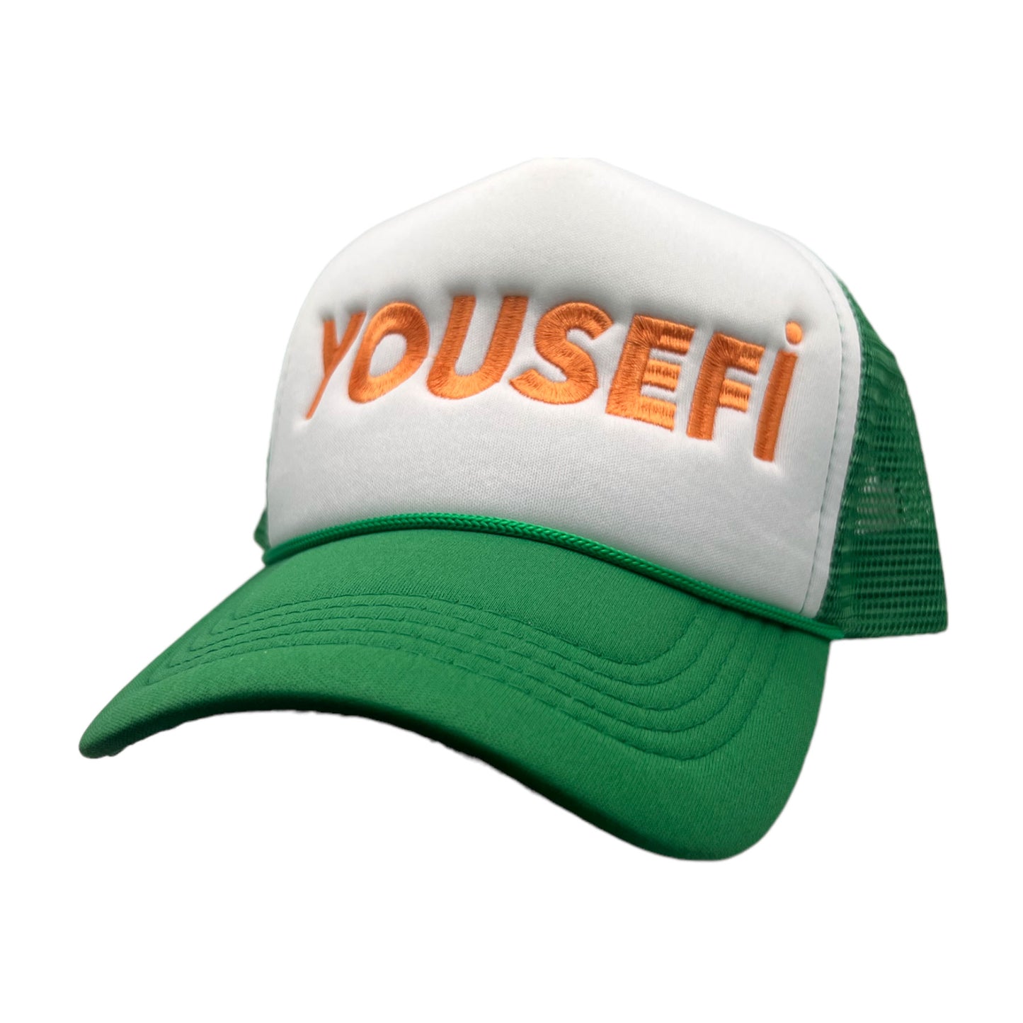 YOUSEFI WHITE GREEN CAP